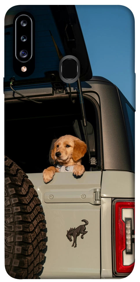 Чехол Dog in the car для Galaxy A20s (2019)
