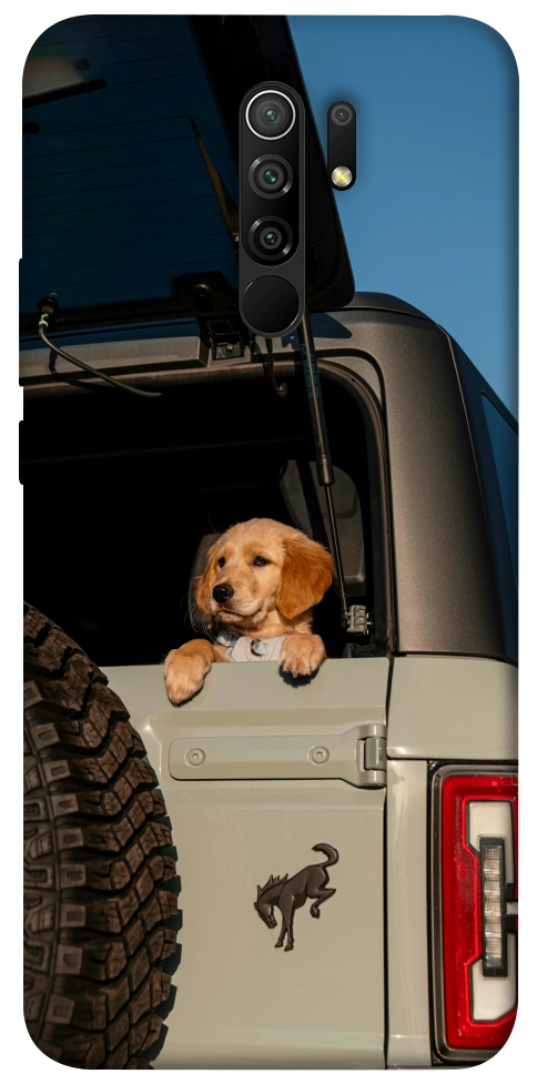 Чехол Dog in the car для Xiaomi Redmi 9