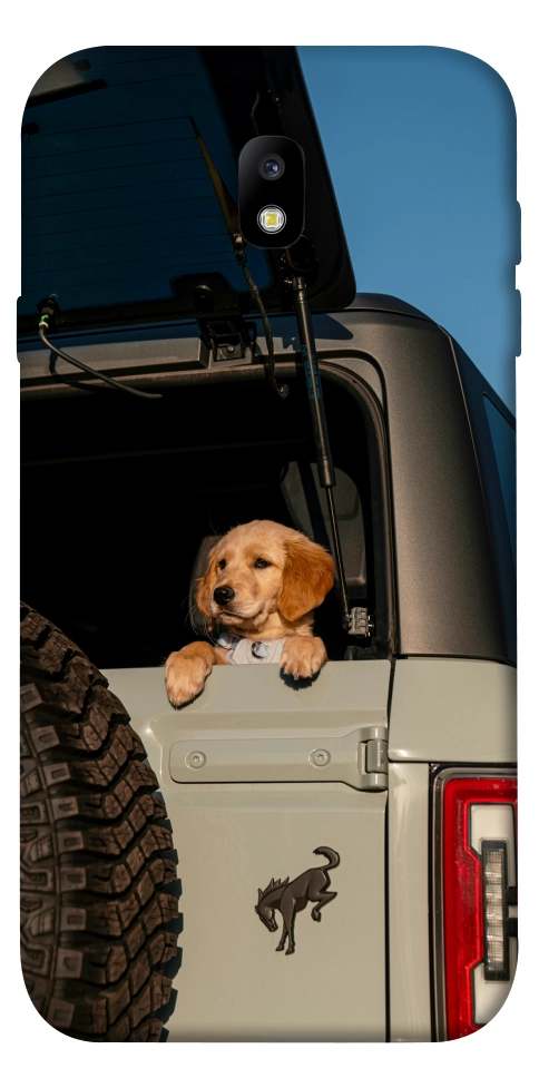 Чохол Dog in the car для Galaxy J7 (2017)