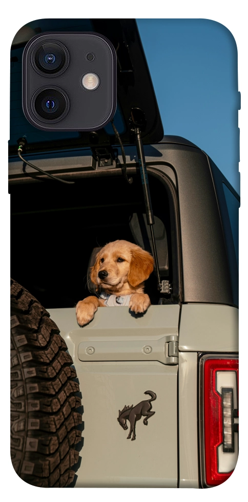 Чехол Dog in the car для iPhone 12