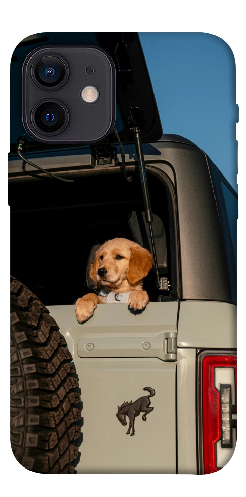 Чехол Dog in the car для iPhone 12 mini