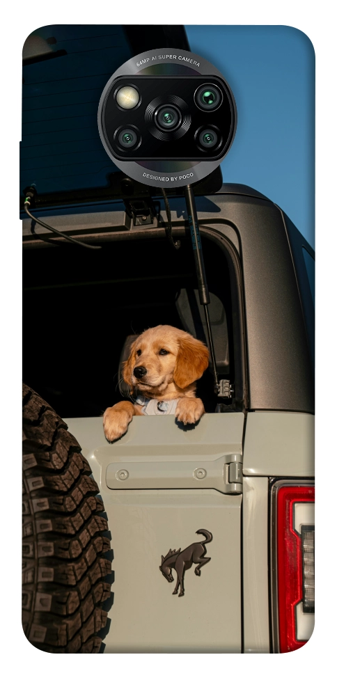 Чехол Dog in the car для Xiaomi Poco X3 NFC