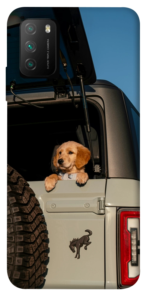 Чехол Dog in the car для Xiaomi Poco M3
