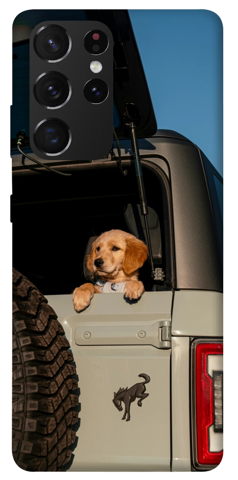 Чехол Dog in the car для Galaxy S21 Ultra