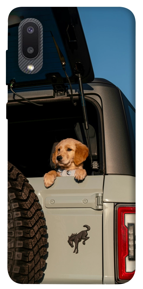 Чехол Dog in the car для Galaxy A02