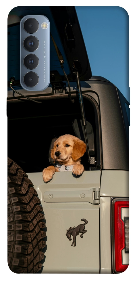 Чехол Dog in the car для Oppo Reno 4 Pro