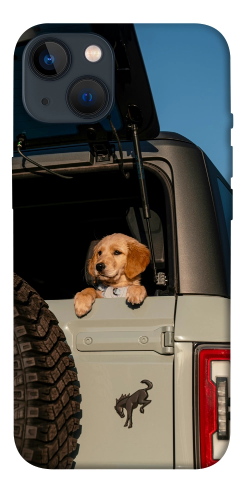 Чохол Dog in the car для iPhone 13