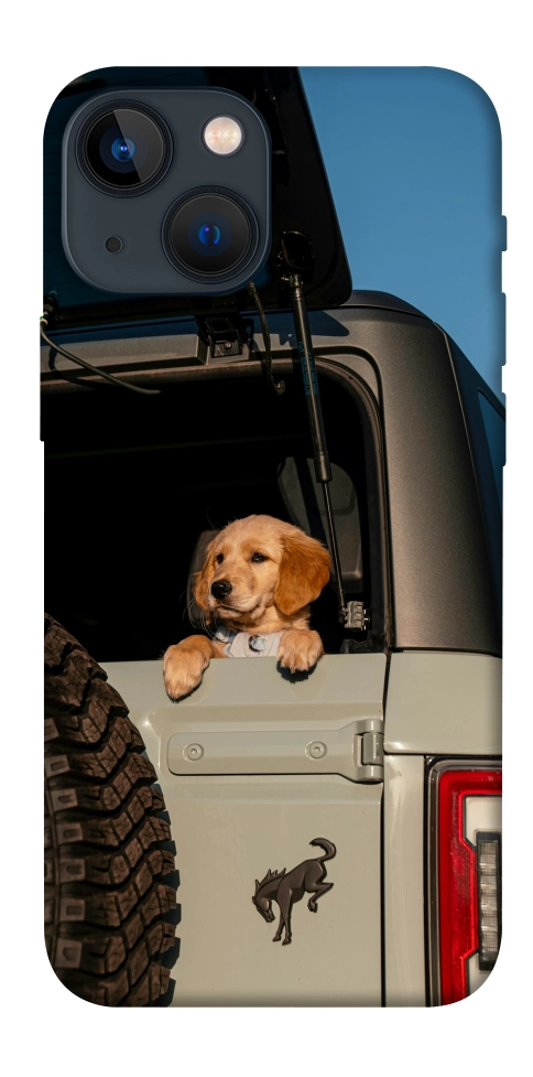 Чехол Dog in the car для iPhone 13 mini