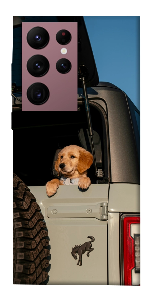 Чехол Dog in the car для Galaxy S22 Ultra