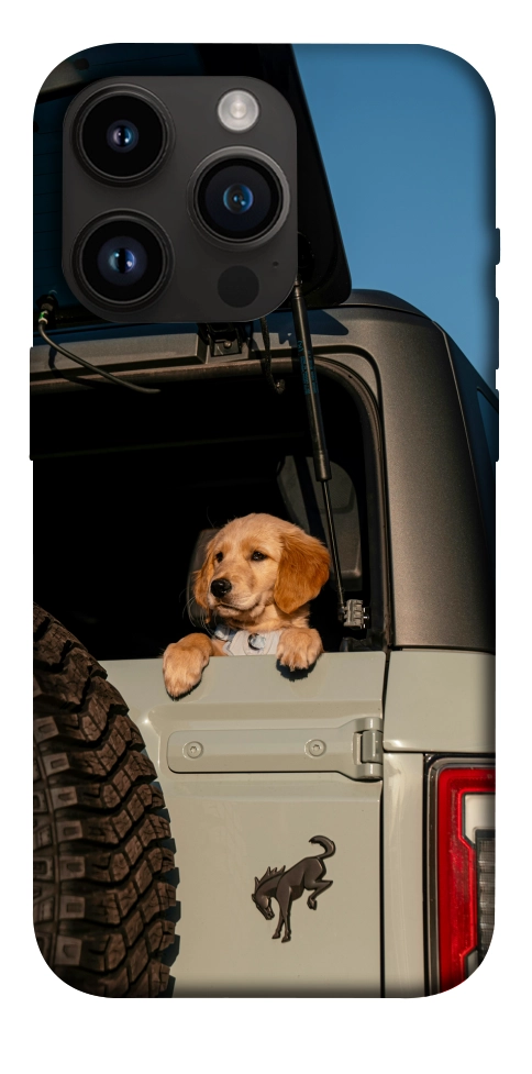 Чохол Dog in the car для iPhone 14 Pro