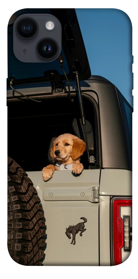 Чехол Dog in the car для iPhone 14 Plus