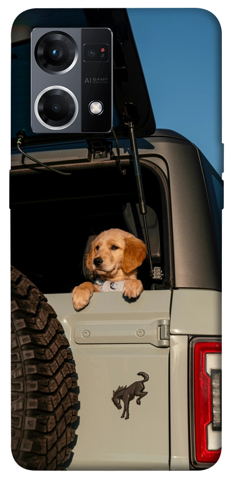 Чохол Dog in the car для Oppo Reno 7 4G