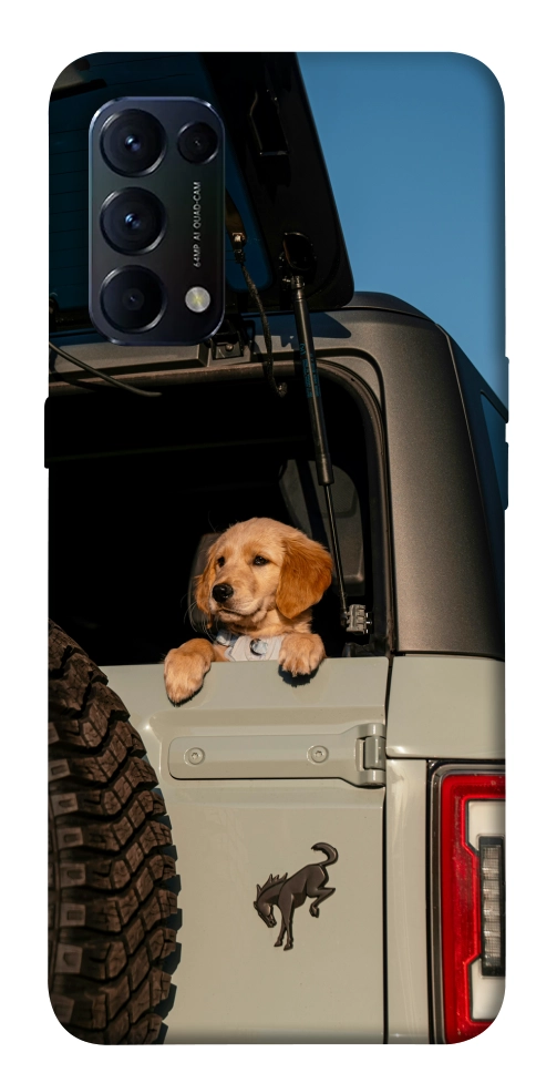 Чехол Dog in the car для Oppo Reno 5 4G