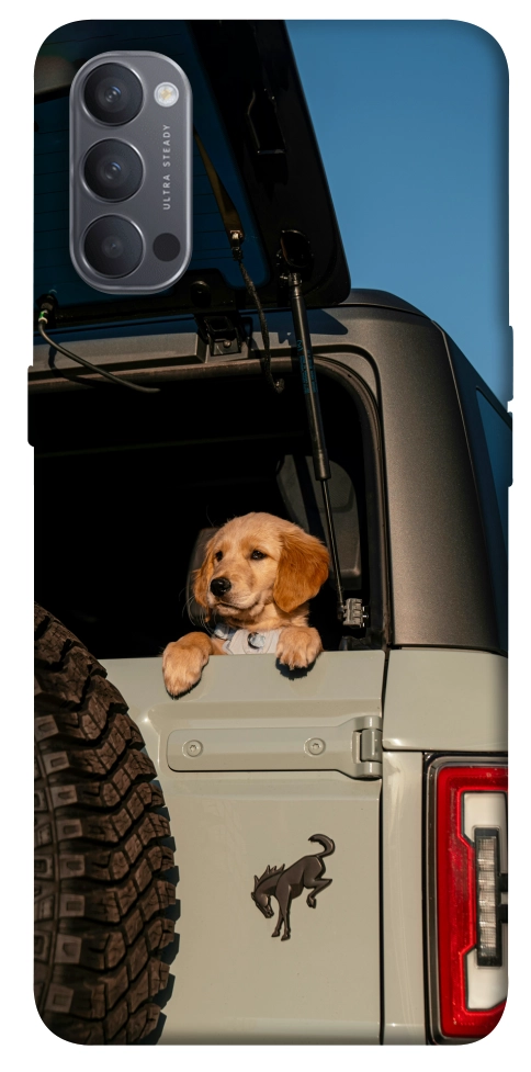 Чехол Dog in the car для Oppo Reno 4