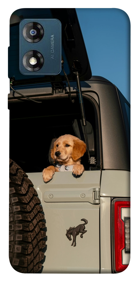 Чохол Dog in the car для Motorola Moto E13