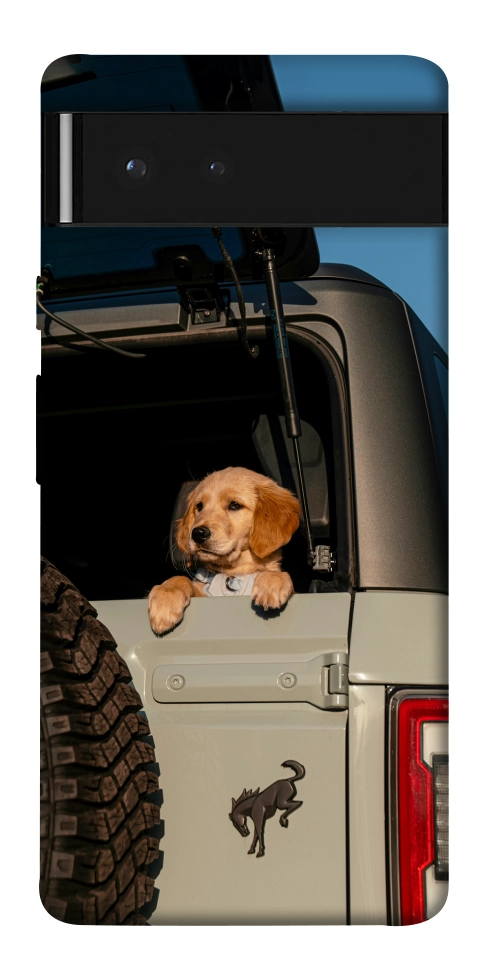 Чехол Dog in the car для Google Pixel 6