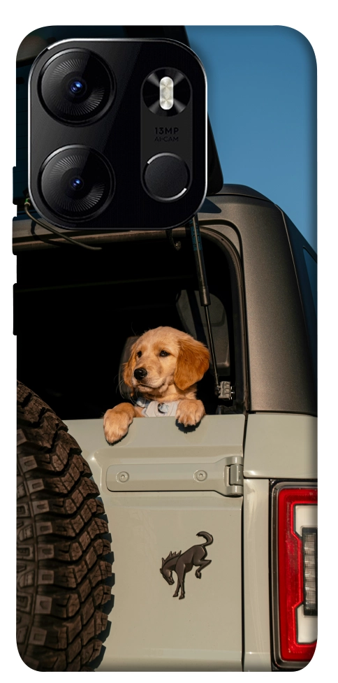 Чохол Dog in the car для Tecno Spark Go 2023