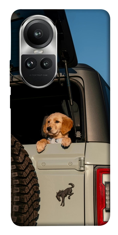 Чехол Dog in the car для Oppo Reno 10