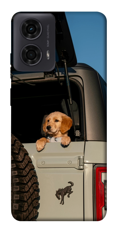 Чехол Dog in the car для Motorola Moto G24
