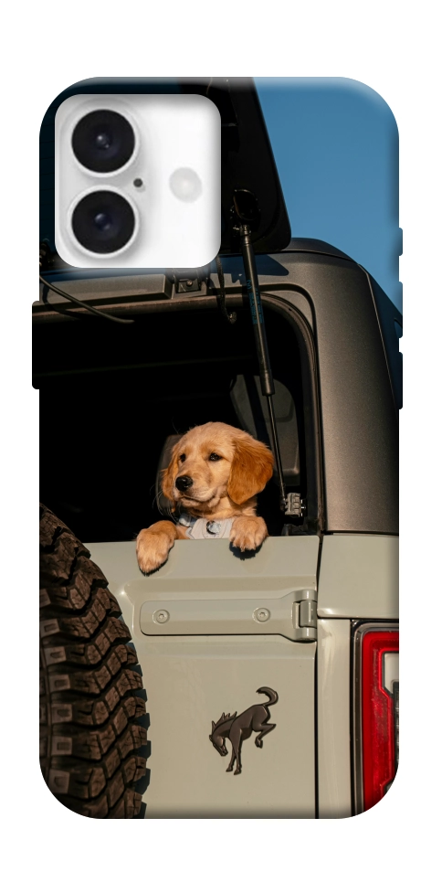 Чехол Dog in the car для iPhone 16