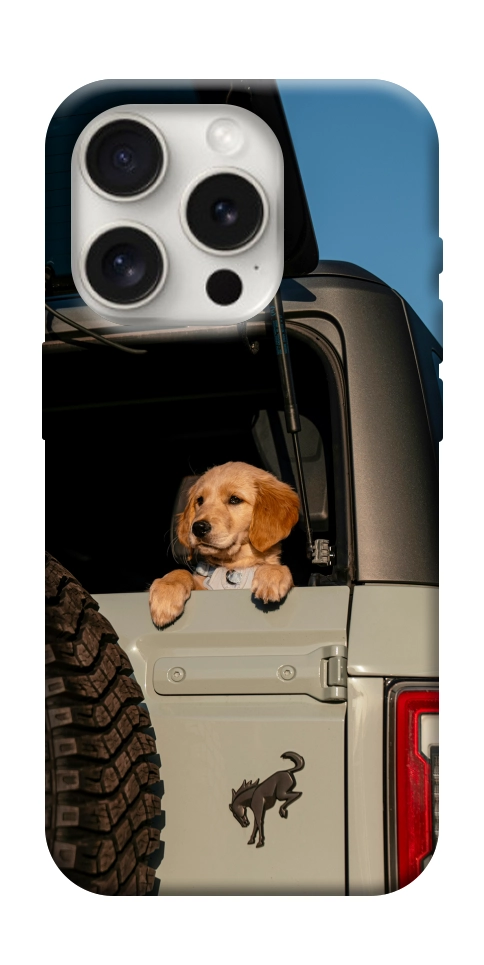 Чехол Dog in the car для iPhone 16 Pro