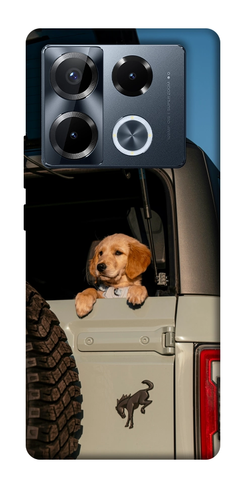 Чехол Dog in the car для Infinix Note 40 Pro 4G