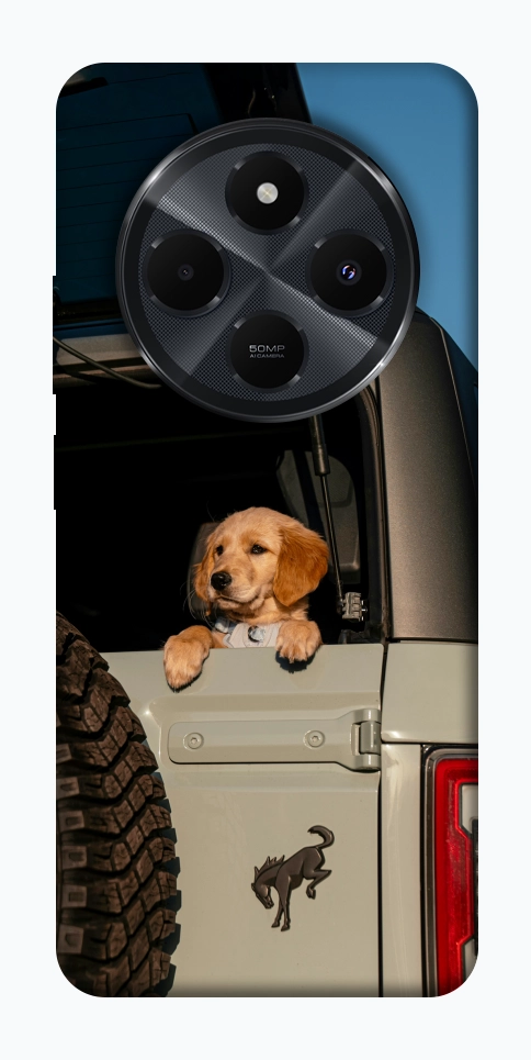 Чехол Dog in the car для Xiaomi Redmi 14C