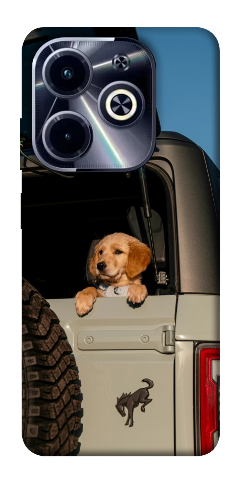 Чехол Dog in the car для TECNO Spark Go 2024