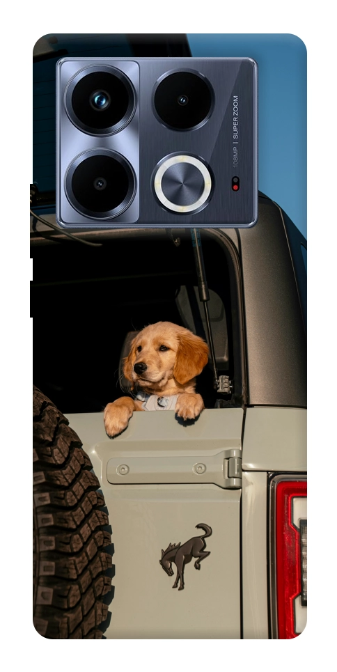 Чохол Dog in the car для Infinix Note 40 4G