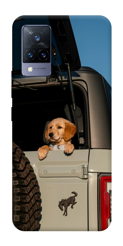 Чохол Dog in the car для Vivo V21