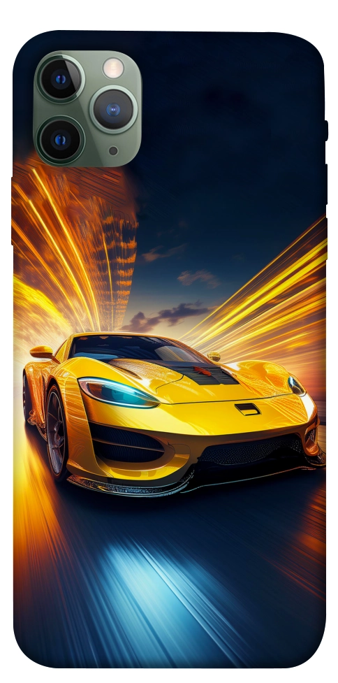 Чехол Yellow Porsche для iPhone 11 Pro Max