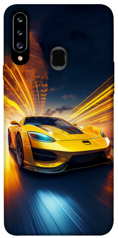 Чехол Yellow Porsche для Galaxy A20s (2019)
