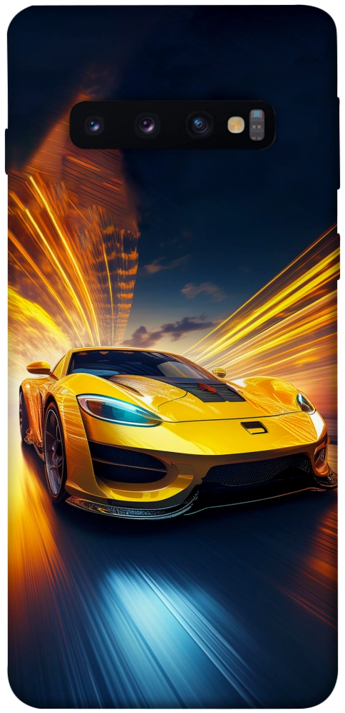 Чохол Yellow Porsche для Galaxy S10 (2019)