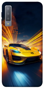 Чехол Yellow Porsche для Galaxy A7 (2018)