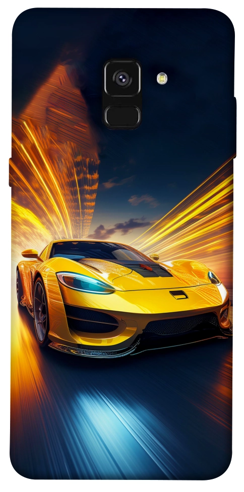 Чехол Yellow Porsche для Galaxy A8 (2018)