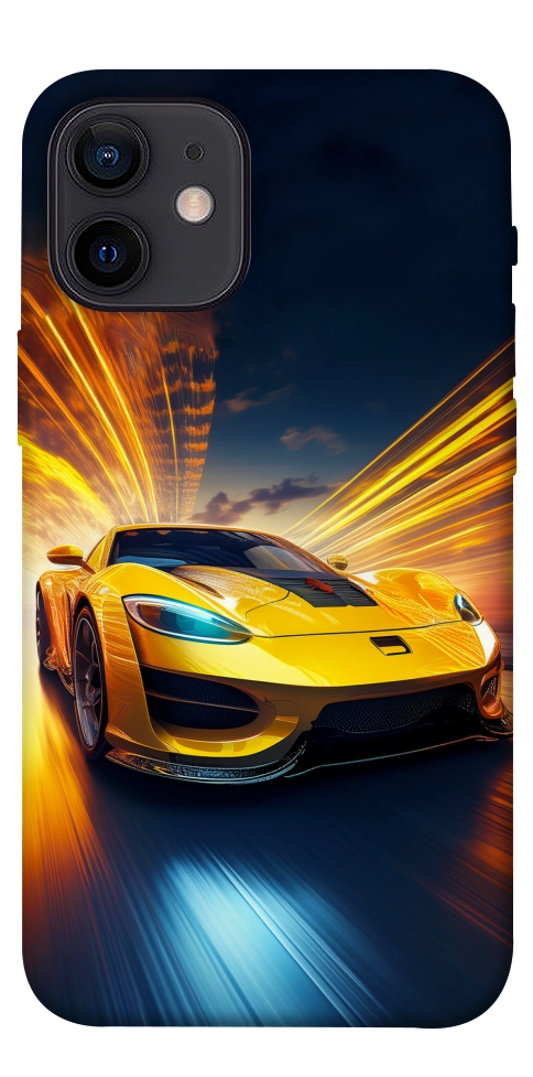 Чехол Yellow Porsche для iPhone 12 mini