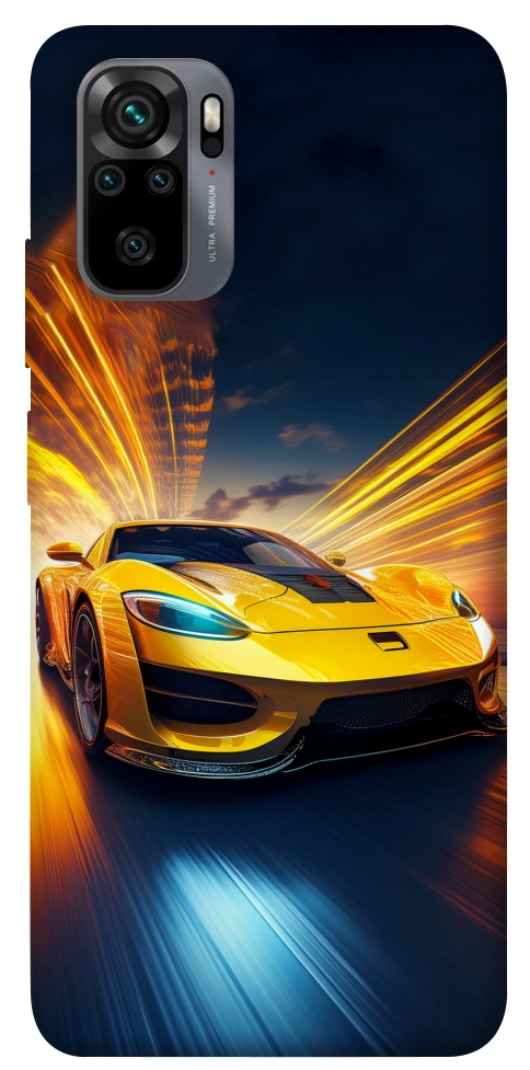 Чехол Yellow Porsche для Xiaomi Redmi Note 10