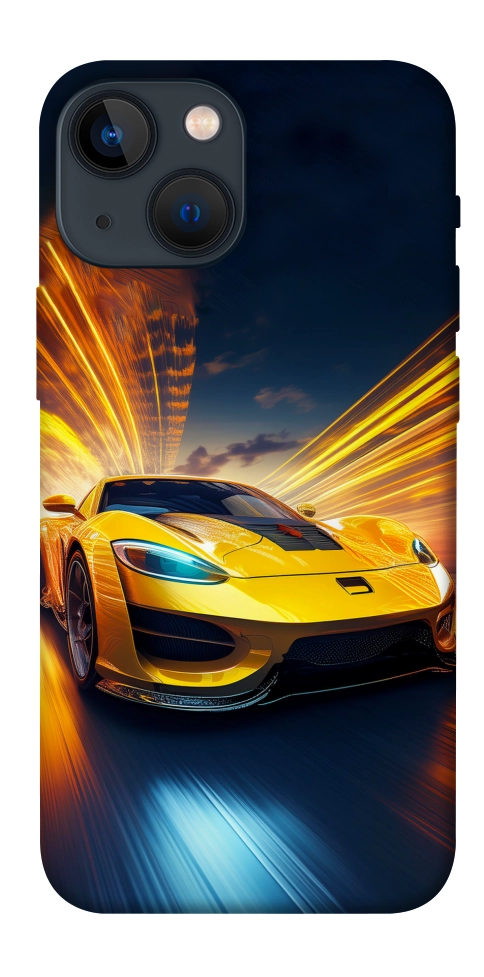 Чохол Yellow Porsche для iPhone 13 mini