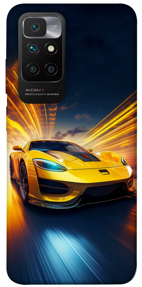 Чохол Yellow Porsche для Xiaomi Redmi 10