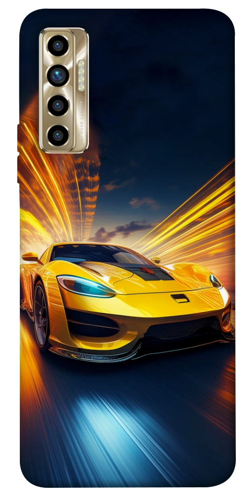 Чохол Yellow Porsche для TECNO Camon 17P