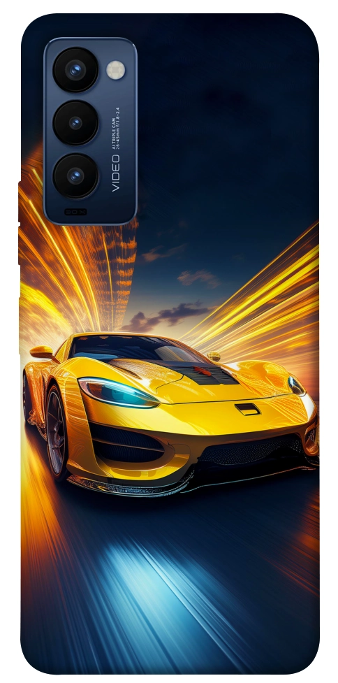 Чохол Yellow Porsche для TECNO Camon 18
