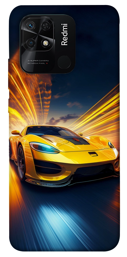Чехол Yellow Porsche для Xiaomi Redmi 10C