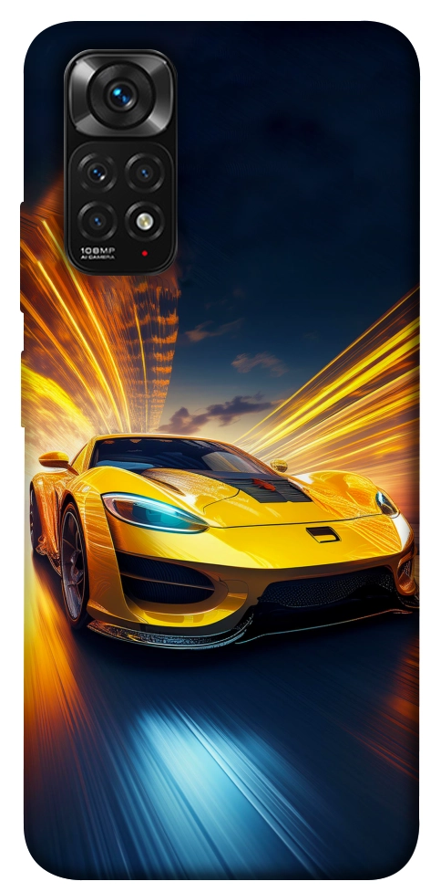 Чехол Yellow Porsche для Xiaomi Redmi Note 11 (Global)