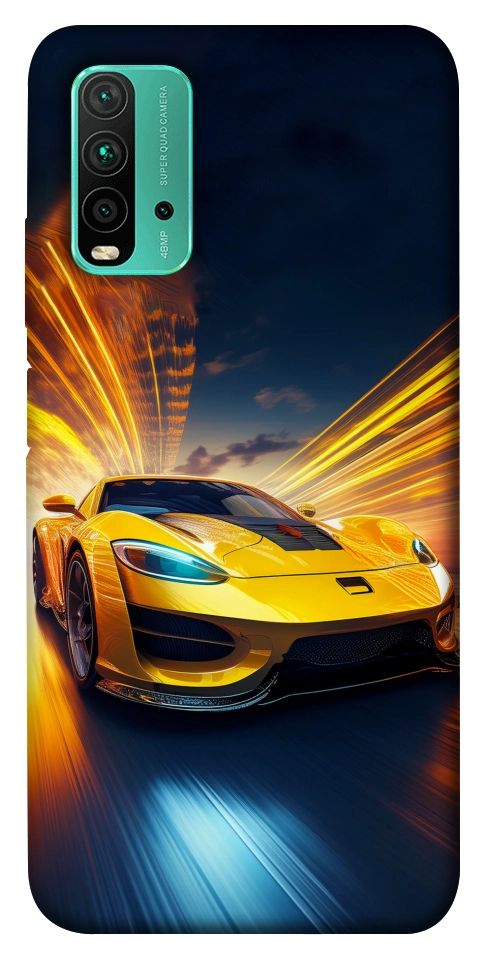 Чохол Yellow Porsche для Xiaomi Redmi Note 9 4G
