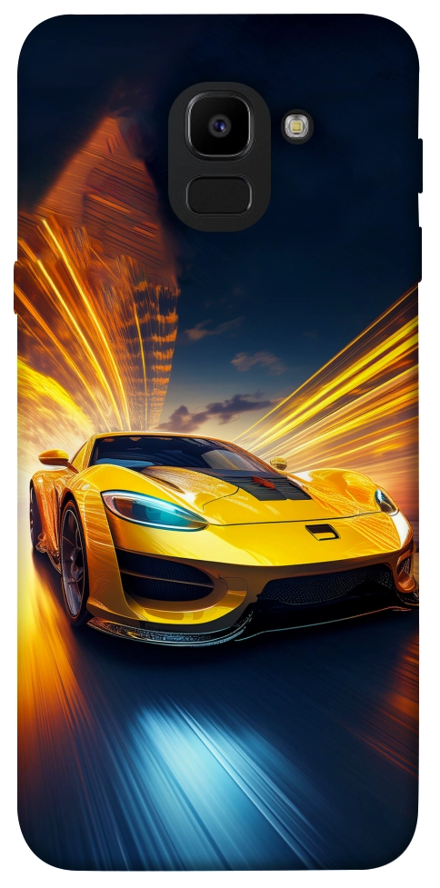 Чохол Yellow Porsche для Galaxy J6 (2018)