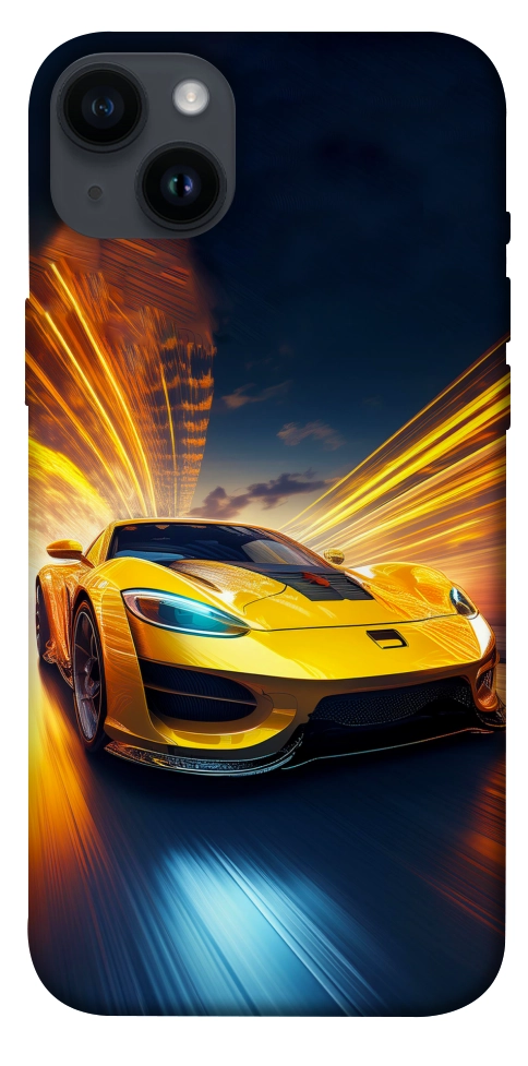 Чехол Yellow Porsche для iPhone 14 Plus