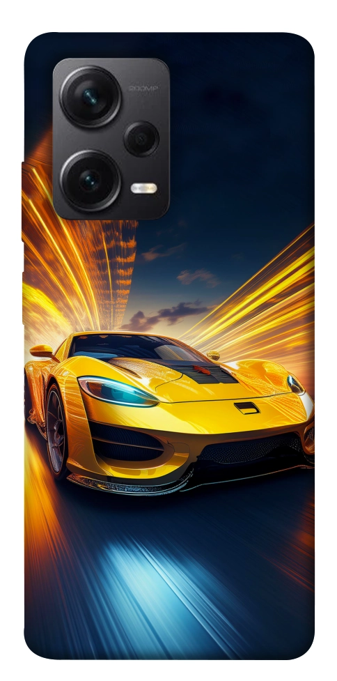 Чехол Yellow Porsche для Xiaomi Redmi Note 12 Pro 5G