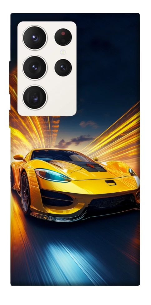 Чехол Yellow Porsche для Galaxy S23 Ultra