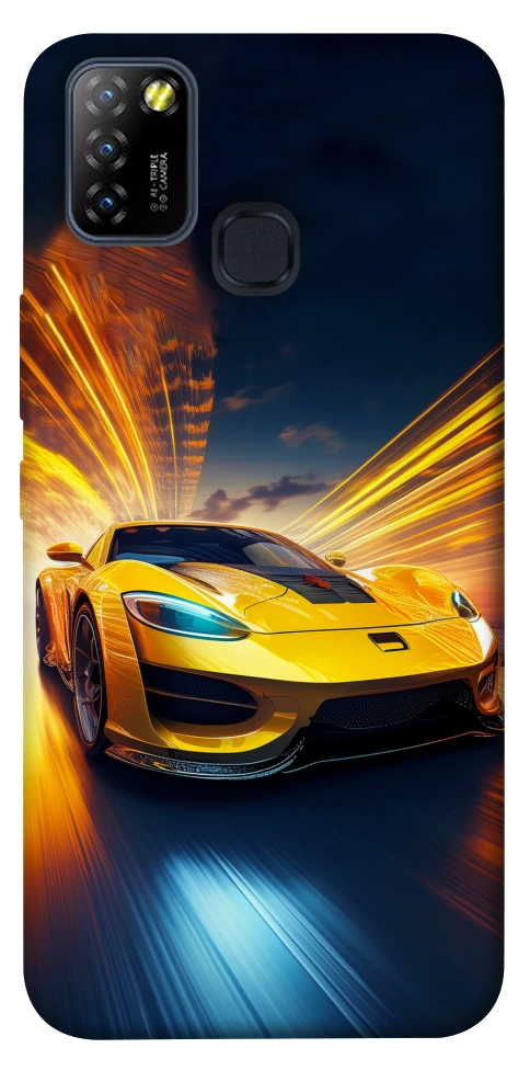 Чехол Yellow Porsche для Infinix Hot 10 Lite