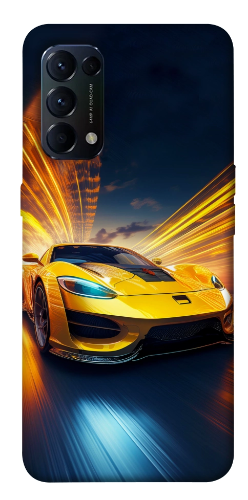 Чехол Yellow Porsche для Oppo Reno 5 4G
